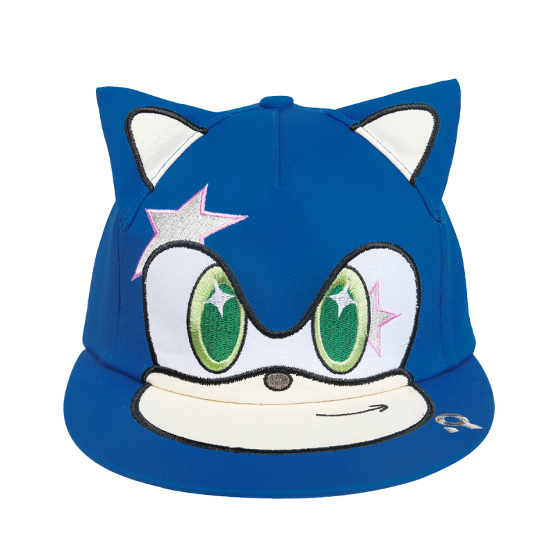 Rgken if Possible Original Sonic the Hedgehog Blue Baseball Cap Embroidered Cartoon Casual Flat-Brimmed Cap Rgken if Possible Original Sonic the Hedgehog Blue Baseball Cap Embroidered Cartoon Casual Flat-Brimmed Cap