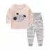 Bộ đồ lót trẻ em cotton mùa xuân và mùa thu quần áo trẻ em quần áo bé trai và bé gái mùa thu quần áo ngủ bé mùa xuân và mùa thu bộ đồ cotton cho bé trai Quần áo lót