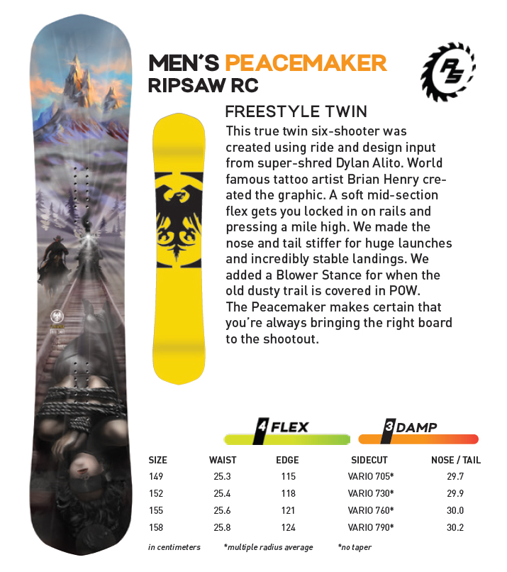 PZ snow furniture 2021 Never Summer PEACEMAKER men's ski veneer Park plate hardness 4