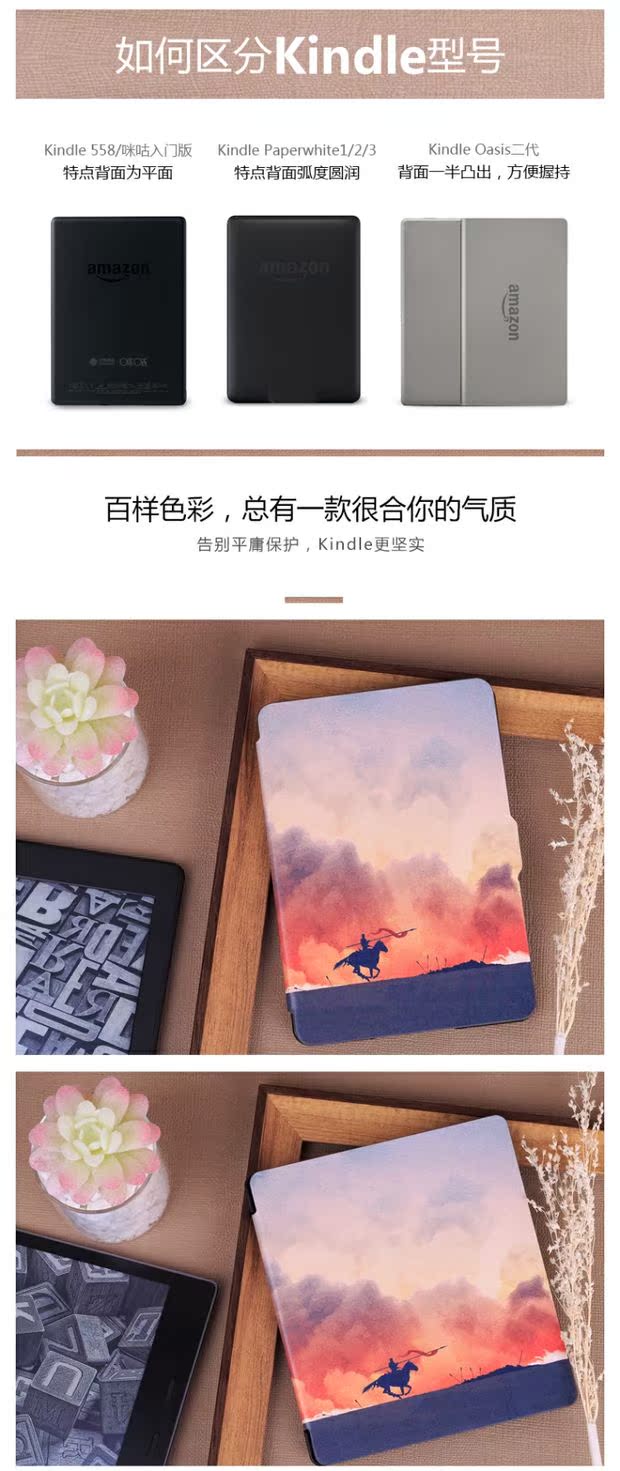 Trường hợp oasis2 kindle điện tử book reader Paperwhite4 / 3 bao da mỏng bao 558 Người khởi xướng - Phụ kiện sách điện tử bao da ipad 2017