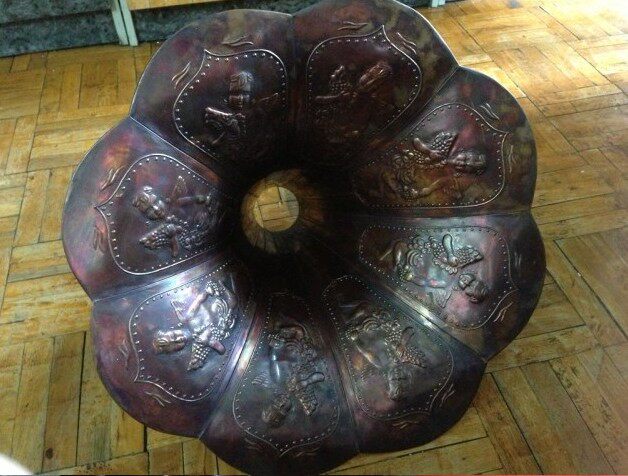 Cultural Revolution Antique American Victor Victor Triumph Spleen Red Copper Trumpeter Angel Grammmy Machine Hand Crank 78 to turn old record machine