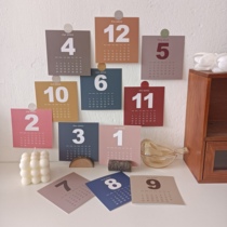 Ins Wind ~ 2022 Calendar lunar calendar minimalist Digital Card Room Bedroom Dormitory Placement Decoration Background Sticker