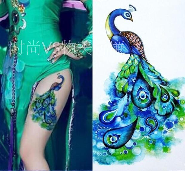 Ancient Style Tattoo Stickers, Waterproof, Female Peacock Phoenix Leg and Waist Fake Tattoos, Buy Two Get One Free, Hb-519, Free Shipping Ancient Style Tattoo Stickers, Waterproof, Female Peacock Phoenix Leg and Waist Fake Tattoos, Buy Two Get One Free, Hb-519, Free Shipping