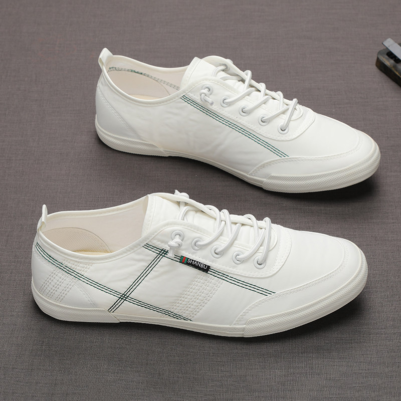 Tide card male XIE unexpected comfort summer casual canvas small white XIE breathable 100 hitch a foot pedal
