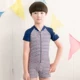 Bạn bơi đồ bơi bé trai và bé gái Hàn Quốc bé trai lớn tay ngắn trẻ em dễ thương hoạt hình Xiêm quần áo bơi nhanh khô đồ bơi trẻ em cao cấp