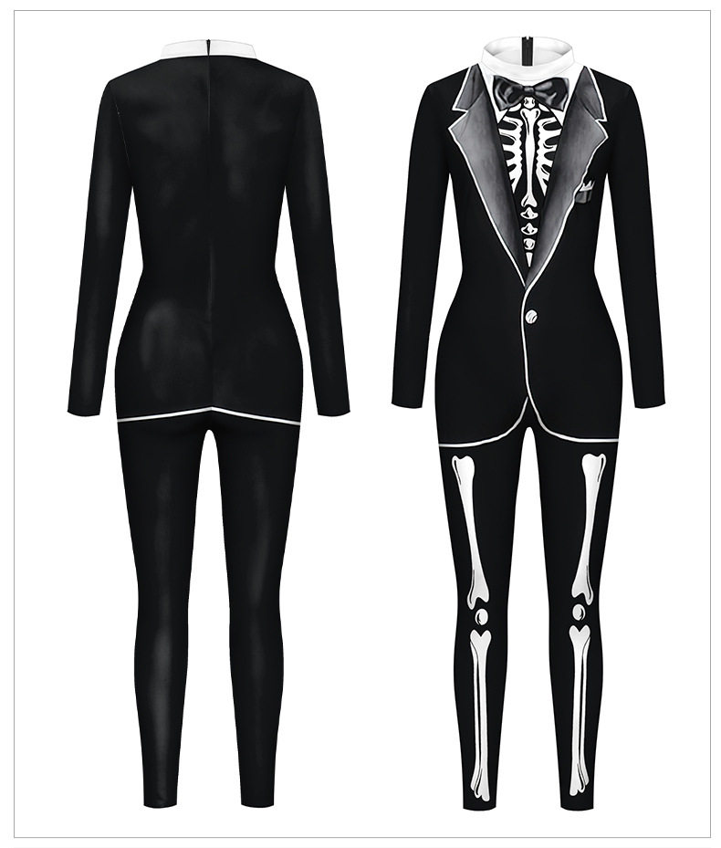 Боди/брюки women's snake print skinny casual jumpsuit女装紧身休闲连体裤