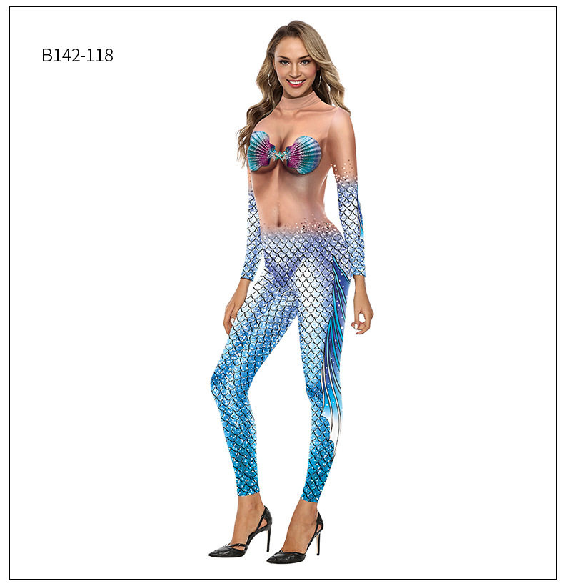 Боди/брюки women's snake print skinny casual jumpsuit女装紧身休闲连体裤