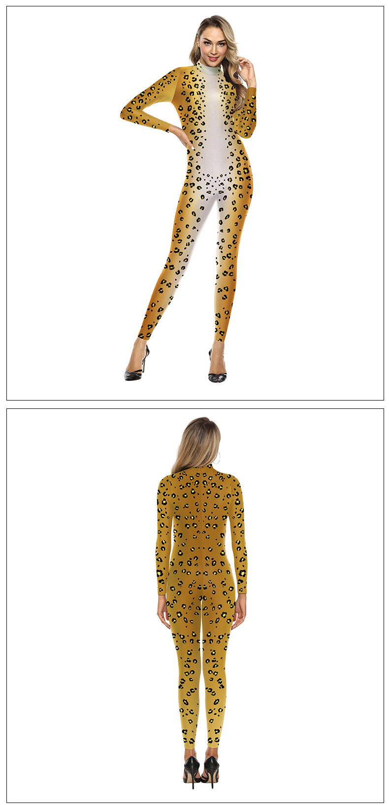 Боди/брюки women's snake print skinny casual jumpsuit女装紧身休闲连体裤