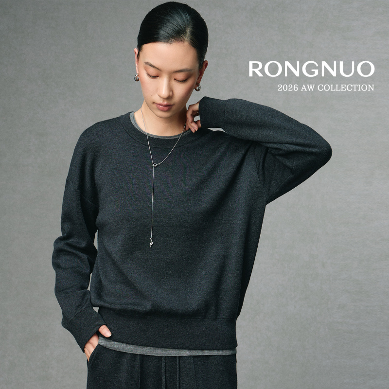 Machine Washable and Dryer Safe, 110-Count Gold Wool Fine-Spun 15.5 Micron Raglan Sweatshirt for Women, Crew Neck Y68056