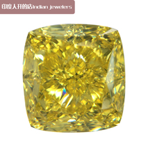 GIA Yellow Diamond Cushion Type 3 06 Clay FancyIntenseYellow Dense Color Pure Yellow SI1 Net Degree Color Drill