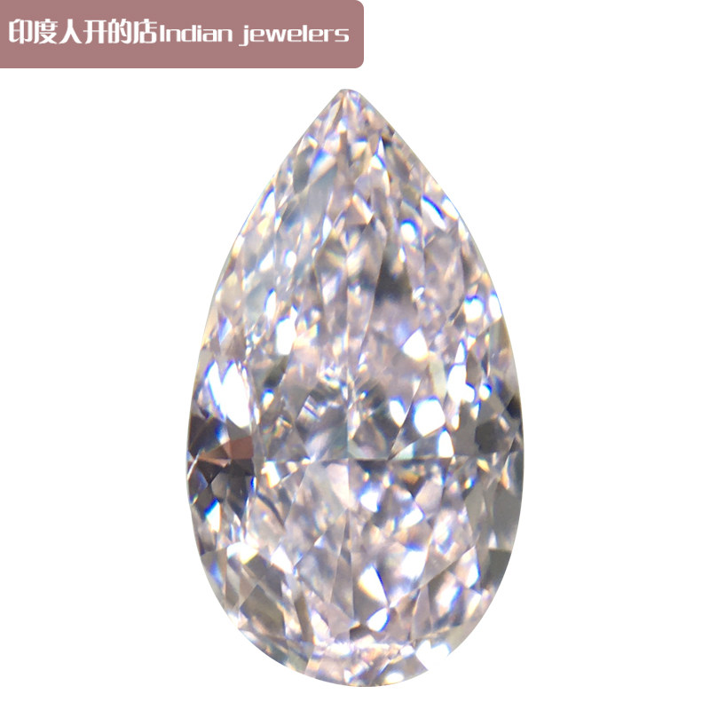 GIA Powder Diamond Colored Diamond Drop Shaped 0 5 Clay VeryLightPink Micro-Color Powder SI1 Net Degree Natural Drill