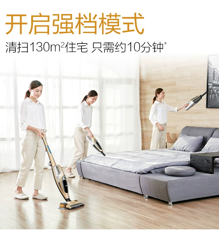 Máy hút bụi không dây gia đình nhỏ cầm tay mạnh mẽ công suất cao ướt và khô kéo xe không dây sạc kép - Máy hút bụi