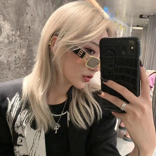 Брендовые ретро квадратные солнцезащитные очки в стиле хип-хоп, популярно в интернете