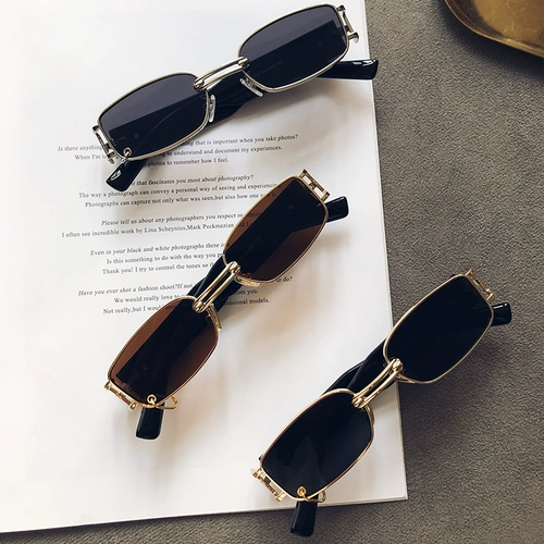 Брендовые ретро квадратные солнцезащитные очки в стиле хип-хоп, популярно в интернете