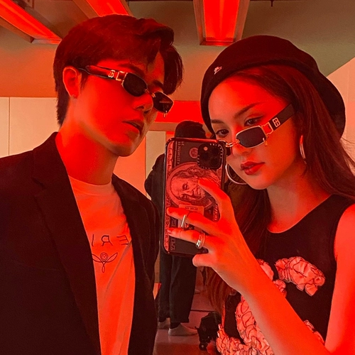 Брендовые ретро квадратные солнцезащитные очки в стиле хип-хоп, популярно в интернете