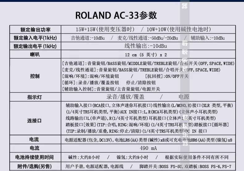 Loa Roland Roland AC33 AC40 AC60 RW Hộp điện dân gian Loa Acoustic Loa - Loa loa loa sub bose