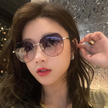 Sunglasses for Women, Summer New Style, Trendy Ladies 2024 Polarized Sunglasses, Fashionable Internet Celebrity Sun Protection, Uv Protection Driving Glasses