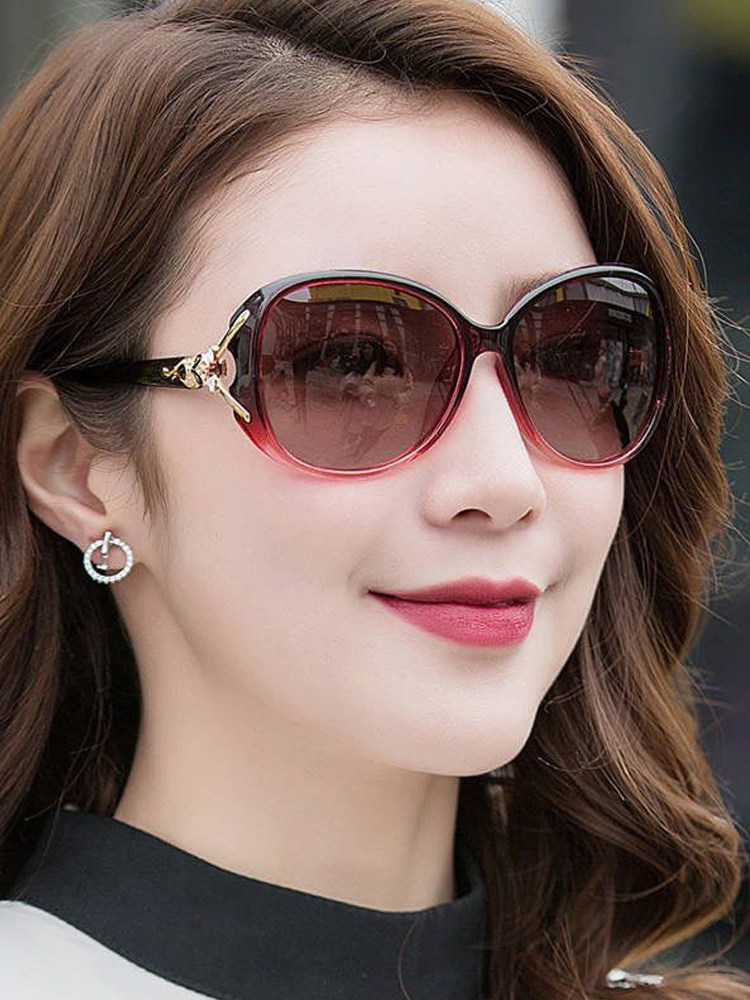 Polarized Sunglasses for Women 2025 New Celebrity Fashion Trendy Anti-Uv Sunglasses Stylish Versatile Round Face Glasses