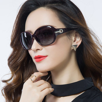 2026 New Polarized Sunglasses for Women, Fashionable and Trendy, Anti-Uv Sunglasses for Women, Large Frame, Round Face, Stylish Mom Glasses
