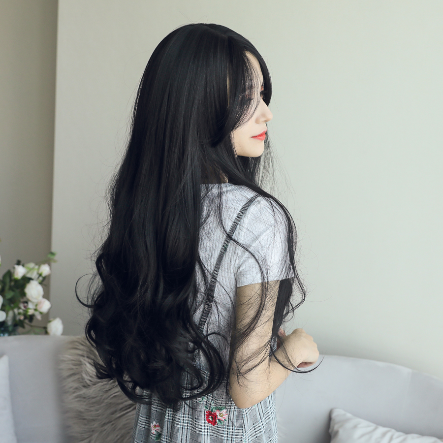 Carved Curly Hair Long Hair Wig Female Big Wave Of Female Korean