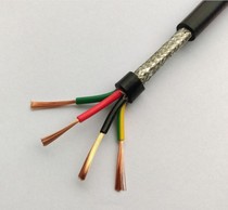Boutique high quality shielding wire 3 core 0 5 RVVP3×0 5 shielding sheath line monitoring line 100 meters