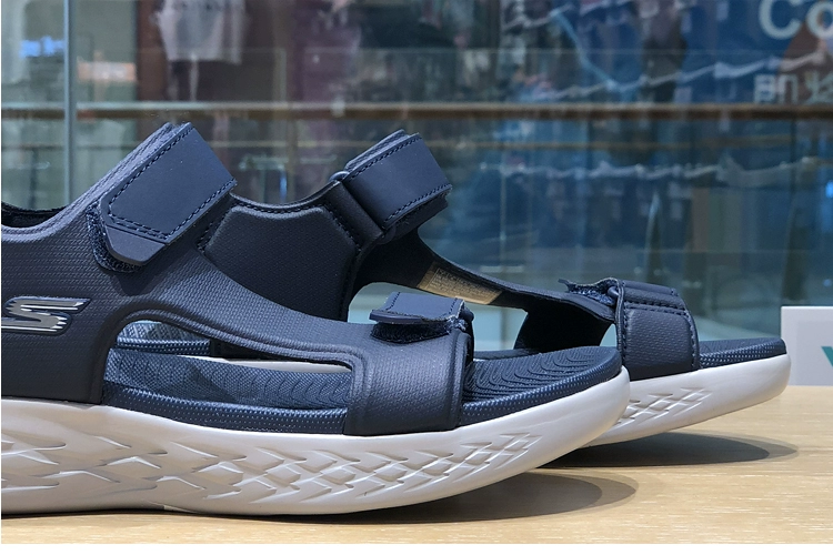 SKECHERS mùa hè của nam giới mới dày dưới Velcro dép lội thể thao giản dị giày bãi biển 55366