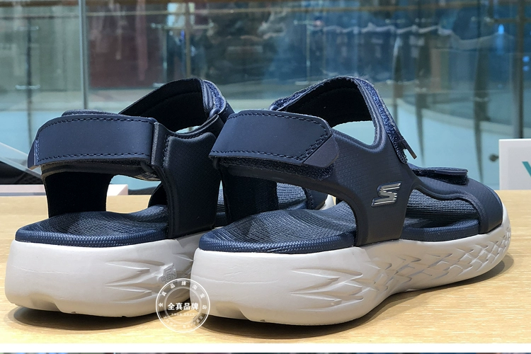 SKECHERS mùa hè của nam giới mới dày dưới Velcro dép lội thể thao giản dị giày bãi biển 55366 dép quai hậu nữ đẹp