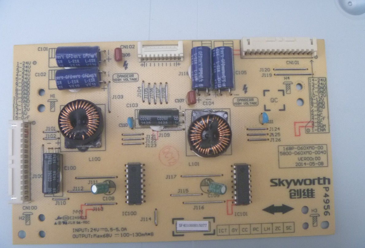 Dismantling Skyworth 60E510E Constant Current Plate 5800-D60XM0-0040 168P-D60XM0-00 Xinyang