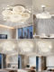 Italian-Style Invisible Fan Ceiling Light for Living Room, Light Luxury Modern Minimalist Bedroom Dining Room Fan Light, Whole House Lighting Package