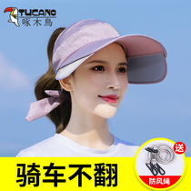 Hat female sunscreen sunshade anti-ultraviolet mask face riding Korean tide Joker summer outdoor travel Sun sunscreen hat