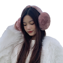 Ear hood female winter 2023 new ear protection anti-ear cover bike windproof ear cover furry cold and warm ear bag