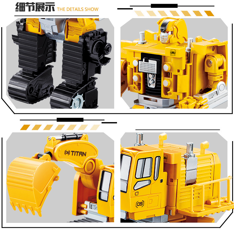 Hợp kim Transformers Xây dựng Xe tải Hercules Fit Auto Man Máy xúc cẩu Robot Mô hình đồ chơi Nam - Gundam / Mech Model / Robot / Transformers mô hình gundam build divers