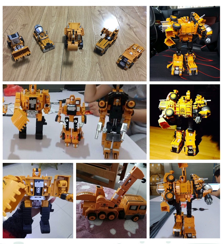 Hợp kim Transformers Xây dựng Xe tải Hercules Fit Auto Man Máy xúc cẩu Robot Mô hình đồ chơi Nam - Gundam / Mech Model / Robot / Transformers