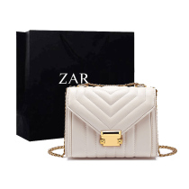 Hong Kong senior sense small bag foreign style shoulder bag fashion versatile small fragrant wind ringge chain texture womens bag