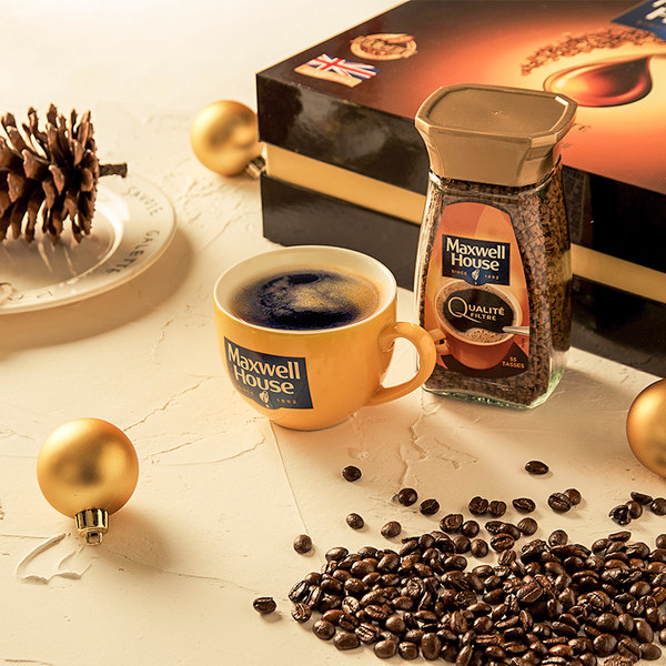 日期不新 英国进口 MAXWELL HOUSE 麦斯威尔 速溶黑咖啡金咖啡 100g*3瓶 双重优惠券折后￥79包邮