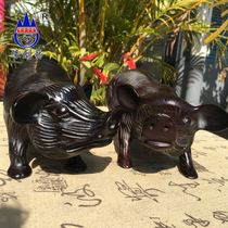 Edge Creativity Red Wood Real Wood Pig Hair Rich Myanmar Black Acid Branches Whole Wood Zodiac Wood Carving Pendulum Pieces