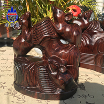 Edge Creativity Red Wood Myanmar Solid Wood Quality Wood Whole Wood Zodiac Zodiac Mouse Pendulum Piece Handicrafts Carve Mole Rat