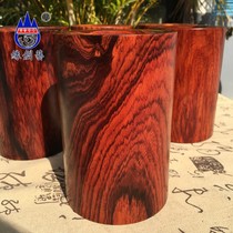 Edge Creatives Red Wood Pen Holder Burmese Large Red Acid Branches Wood Pen Inserts Solid Wood Stock Tabletop Containing Jar Wenhouse Office Supplies