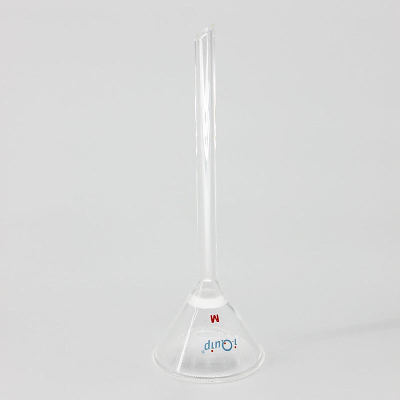 芯硅谷 F4588 微量赫式漏斗 带砂板高硼硅 开口长颈漏斗 三角漏斗