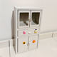 Desktop storage small iron cabinet mini iron cabinet small storage cabinet doll cabinet small furniture small cabinet Kulomi