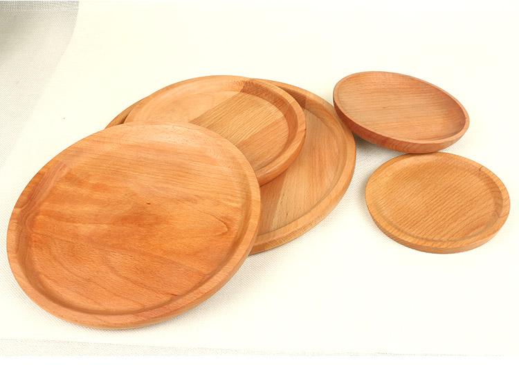 Vòng cốc khay khay gỗ khay trà hộ gia đình món ăn bằng gỗ cup vòng sạn tea cup tấm gỗ bằng gỗ khay cà phê nhỏ khay trà gỗ giá rẻ