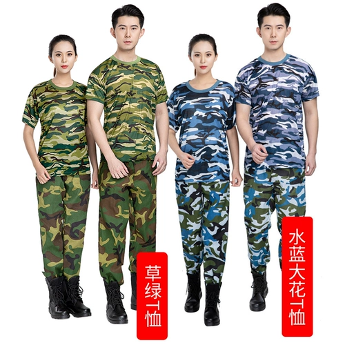 Камуфляжный летний комплект подходит для мужчин и женщин для школьников, подходит для подростков, короткий рукав