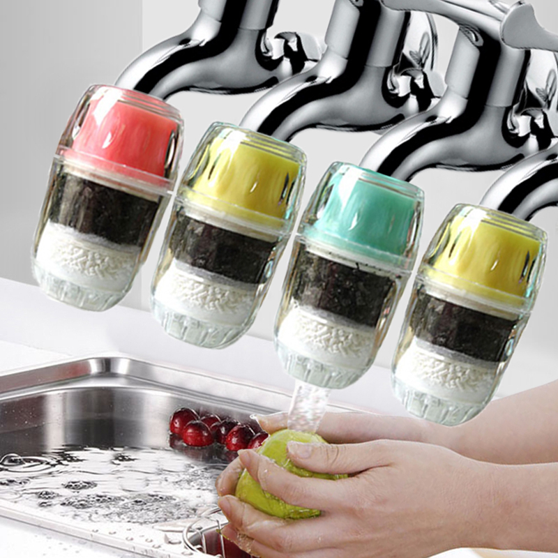 Hair 4 faucet filter household kitchen faucet water purifier tap water filter anti-splash head mouth