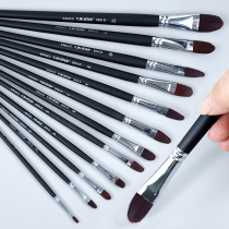 Marley brand duck tongue nylon pen gouache painter set Wolf round head students with professional color watercolor water chalk childrens art brush acrylic paint brush