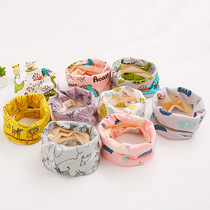 (Buy one get one free) Childrens cotton collar autumn and winter cartoon printing plus velvet thickened baby warm windproof neck sleeve