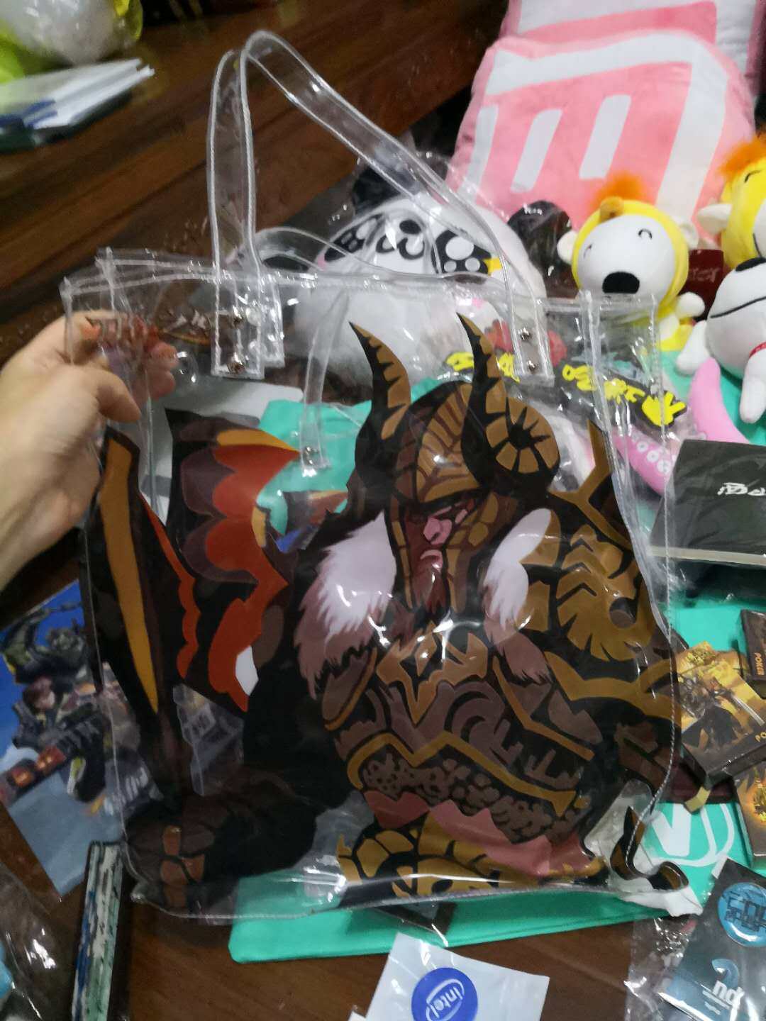 2021 Chinajoy Peripheral Shanda Network Transparent Bag Handbag Casual Bag Blade Fury - Taobao