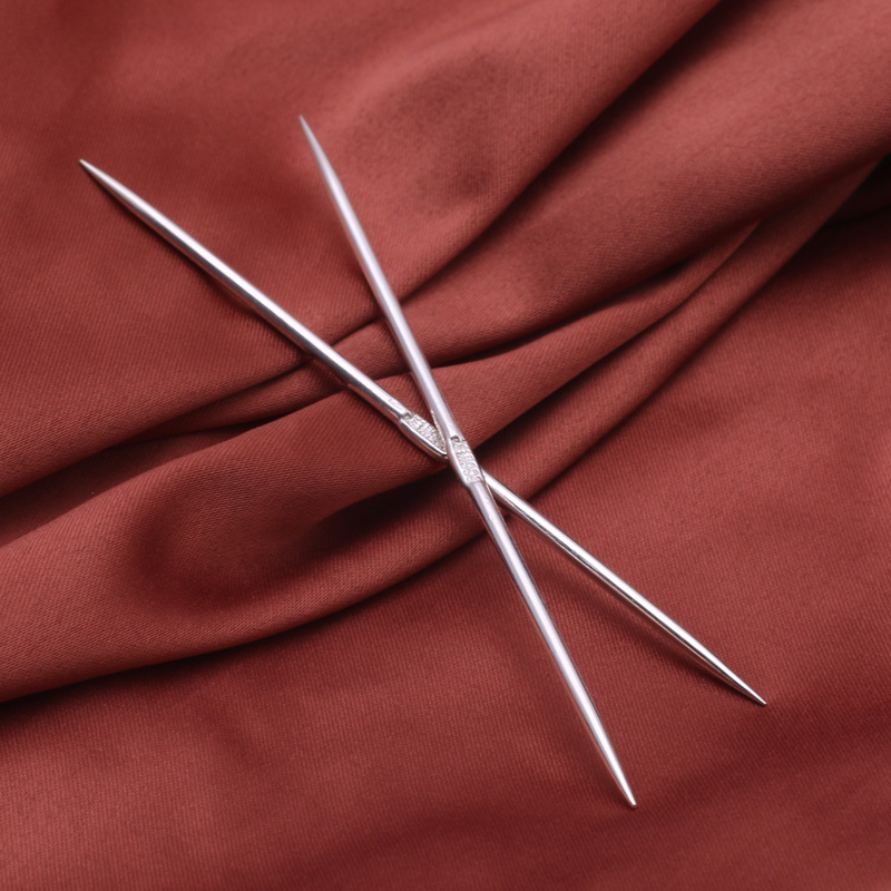 999 Pure Silver Toothpicks Personal Home Oral Cleaning Care Tool Tooth Slit Double Head Toothless Needle Single portable