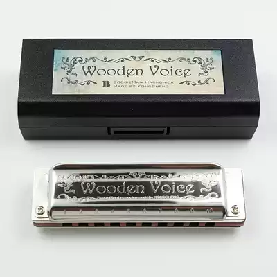 WoodenVoice East Africa small leaf rosewood piano grid ten hole blues 10 hole harmonica WV