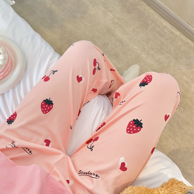 Pyjama pants ຂອງແມ່ຍິງ trousers ຝ້າຍບໍລິສຸດພາກຮຽນ spring ແລະດູໃບໄມ້ລົ່ນສາມາດ worn ພາຍນອກຂອງແມ່ຍິງວ່າງຂະຫນາດໃຫຍ່ breathable ກາງເກງບ້ານບາດເຈັບແລະແມ່ຍິງ summer ຫ້ອງເຄື່ອງປັບອາກາດ