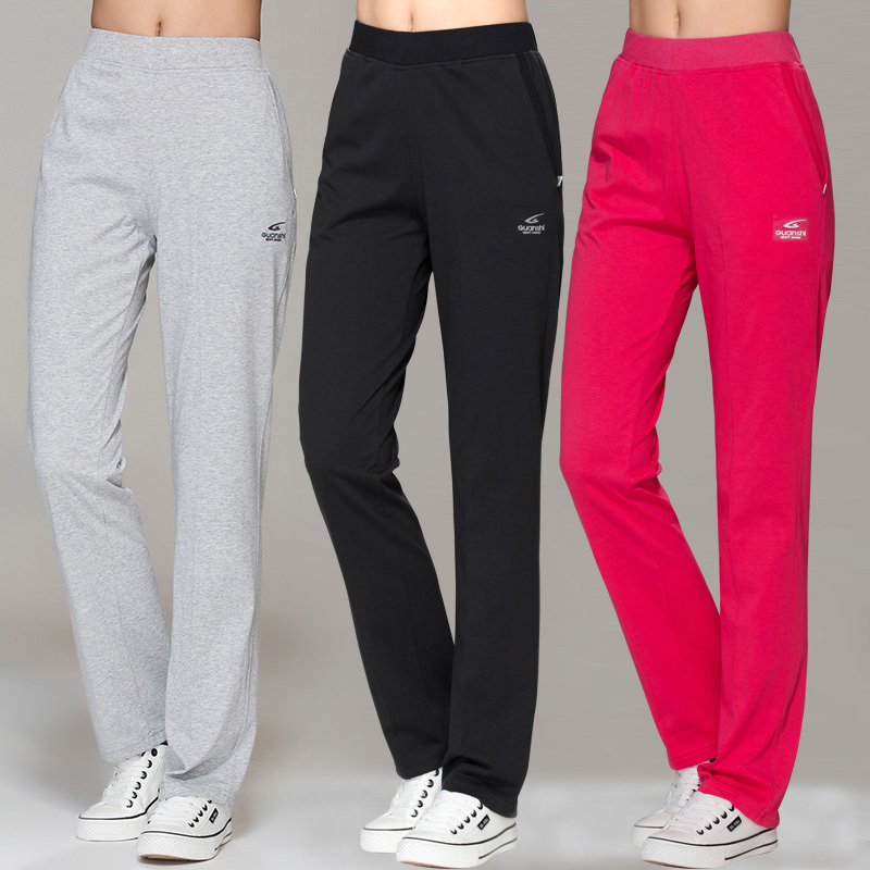 Women's Cotton High-Waisted Slimming Long Pants, Summer Thin Straight-Leg Casual Pants, Mom's White Knit Sweatpants